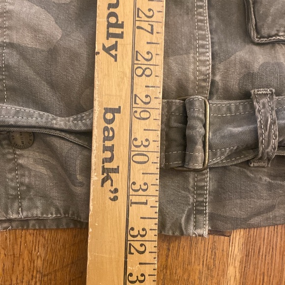 Current/Elliott Camo The Infantry Jacket Double Snap Belted - Pockets Women’s 3 - Picture 14 of 15